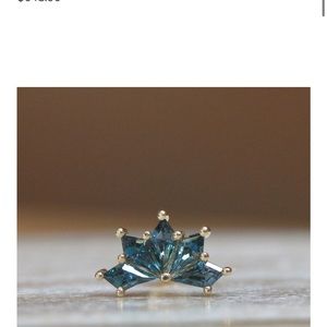 BVLA threaded YG London Blue topaz spirit end. Brand new!